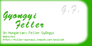 gyongyi feller business card